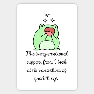 Emotional Support frog Sticker